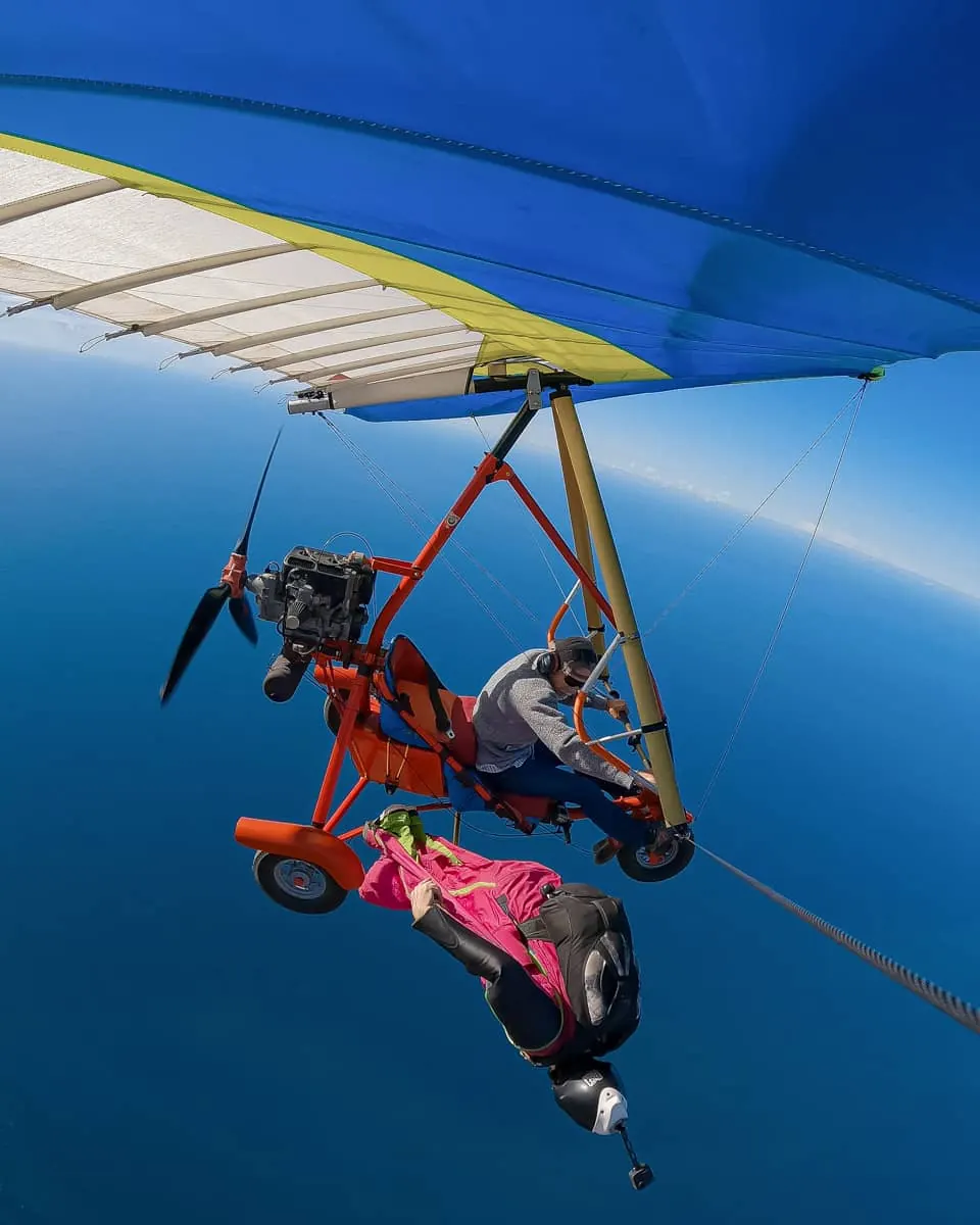 Wingsuit saliendo desde un trike en México